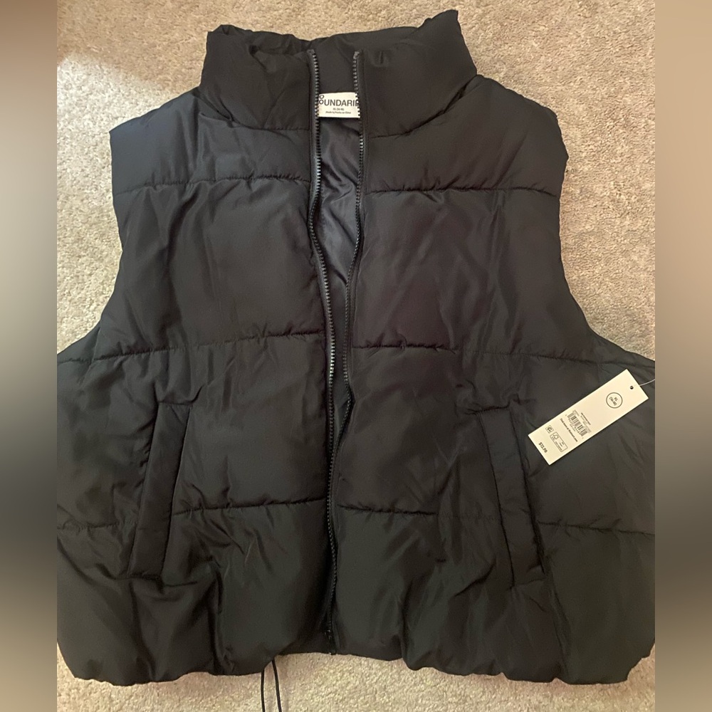 No Boundaries black Puffer Vest Womens XL